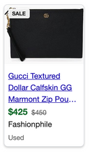 GUCCI MARMONT ZIP POUCH