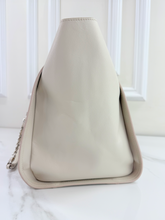 CHANEL LARGE STUDDED DEAUVILLE TOTE CAVIAR  IVORY