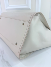 CHANEL LARGE STUDDED DEAUVILLE TOTE CAVIAR  IVORY