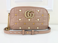 GUCCI MATELASSE PEARLY GG MARMONT CHAIN BAG