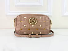 GUCCI MATELASSE PEARLY GG MARMONT CHAIN BAG