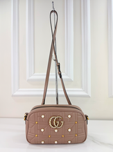 GUCCI MATELASSE PEARLY GG MARMONT CHAIN BAG