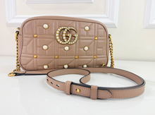 GUCCI MATELASSE PEARLY GG MARMONT CHAIN BAG