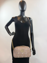 GUCCI MATELASSE PEARLY GG MARMONT CHAIN BAG