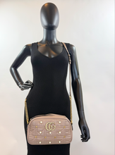 GUCCI MATELASSE PEARLY GG MARMONT CHAIN BAG