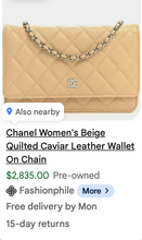 CHANEL CALSSIC CAVIAR QUILTED WOC IN COGNAC