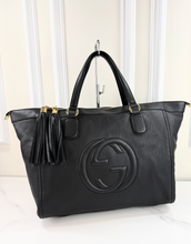 GUCCI SOHO XL WORKING TOTE IN BLACK