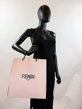 FENDI LOGO MEDIUM SHOPPING TOTE IN PINK