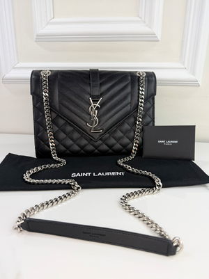 YSL ENVELOPE MEDIUM SATCHEL BAG