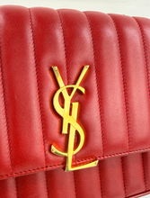 YSL VICKY VERTICAL QUILTED LAMBSKIN