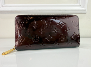 LOUIS VUITTON WALLET ZIPPY VERNIS AMARANTE