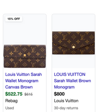 LOUIS VUITTON WALLET SARAH / WOC VINTAGE