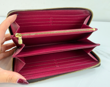 LOUIS VUITTON WALLET ZIPPY MONOGRAM FUCHSIA