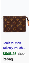 LOUIS VUITTON TOILETTE POUCH 15