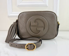 GUCCI DIAGONAL STITCHED BLONDIE IN KHAKI BROWN