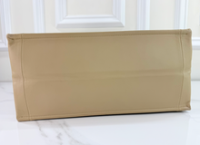 DIOR BOOK TOTE EMBOSSED LEATHER IN NEUTRAL