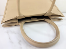 DIOR BOOK TOTE EMBOSSED LEATHER IN NEUTRAL