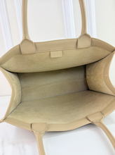 DIOR BOOK TOTE EMBOSSED LEATHER IN NEUTRAL