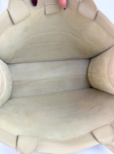 DIOR BOOK TOTE EMBOSSED LEATHER IN NEUTRAL