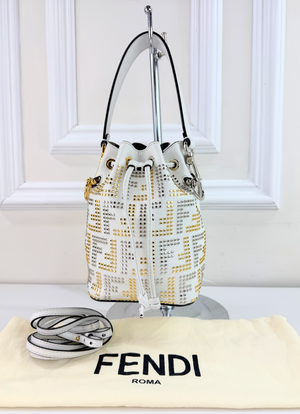 FENDI MINI STUDDED BUCKET BAG LIMITED EDITION
