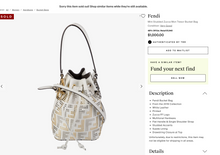 FENDI MINI STUDDED BUCKET BAG LIMITED EDITION