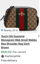 GUCCI GG WEBBY BEE CROSSBODY