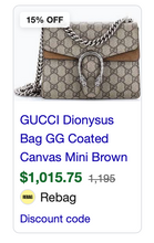 GUCCI DIONYSUS MINI CROSSBODY