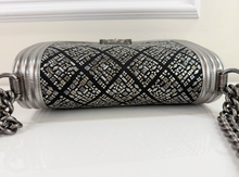 CHANEL BOY FLAP EMBROIDERED STUDDED JERSEY MEDIUM LIMITED EDITION