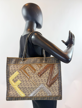 FENDI ZUCCA SHOPPING TOTE MEDIUM