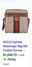 GUCCI OPHIDIA MESSENGER BAG