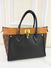 LOUIS VUITTON ON MY SIDE MM BLACK CALFSKIN MONOGRAM
