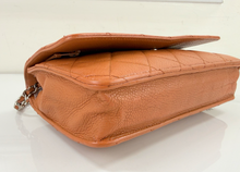 CHANEL CALSSIC CAVIAR QUILTED WOC IN COGNAC