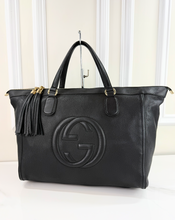 GUCCI SOHO XL WORKING TOTE IN BLACK