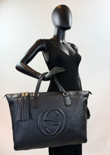 GUCCI SOHO XL WORKING TOTE IN BLACK