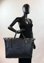 GUCCI SOHO XL WORKING TOTE IN BLACK