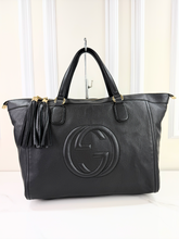 GUCCI SOHO XL WORKING TOTE IN BLACK