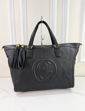 GUCCI SOHO XL WORKING TOTE IN BLACK