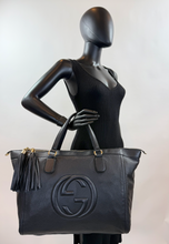 GUCCI SOHO XL WORKING TOTE IN BLACK