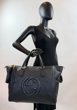 GUCCI SOHO XL WORKING TOTE IN BLACK