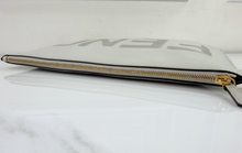 FENDI LOGO CLUTCH / WRISTLET IN GREY