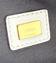 FENDI LOGO CLUTCH / WRISTLET IN GREY