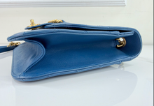 CHANEL SHEEPSKIN FRONT CHAIN FLAP IN NAVY