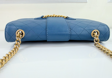 CHANEL SHEEPSKIN FRONT CHAIN FLAP IN NAVY