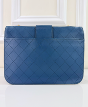 CHANEL SHEEPSKIN FRONT CHAIN FLAP IN NAVY