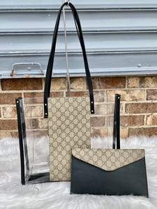 GG 2 PC SET CLEAR TOTE *BLACK FRIDAY SALE ENDS TUESDAY*