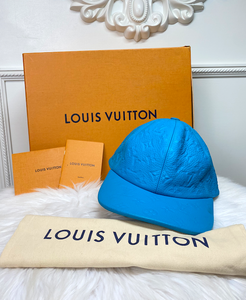 LOUIS VUITTON GOMMATO TAURILLON BLUE LAGOON HAT