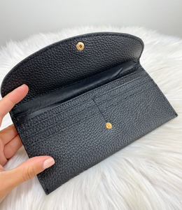 GG FLAP WALLET (BLACK)