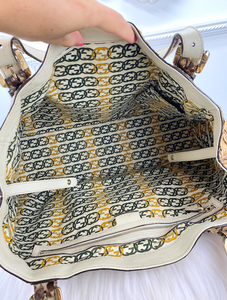 GUCCI BRITT PYTHON TOTE