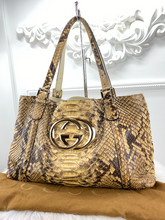 GUCCI BRITT PYTHON TOTE