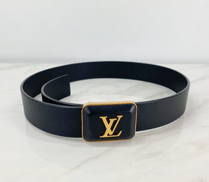 LOUIS VUITTON BELT GOLD/BLACK